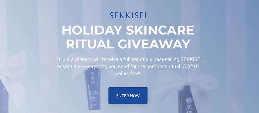 Free Sekkisei Essentials Skincare Sets Giveaway ($210 Value Each!)